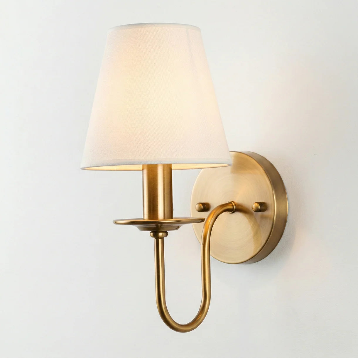 Luminária Arandela Moderna Clássica Metal Cúpula Tecido Austin